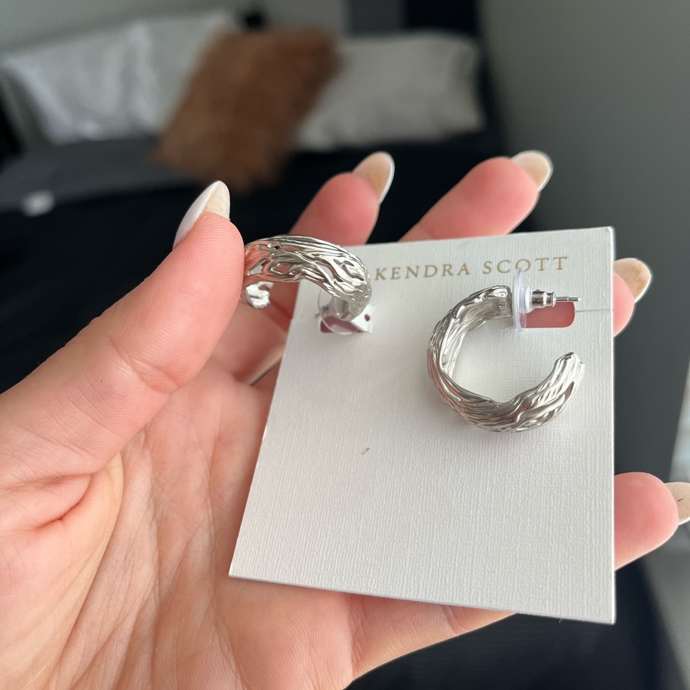 Kendra Scott Silver Hoops